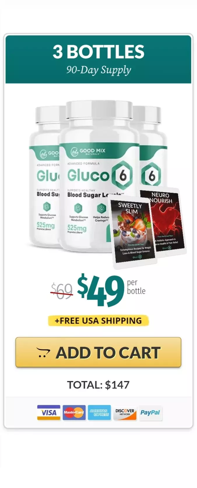 Glycocept™ 3 bottles pricing